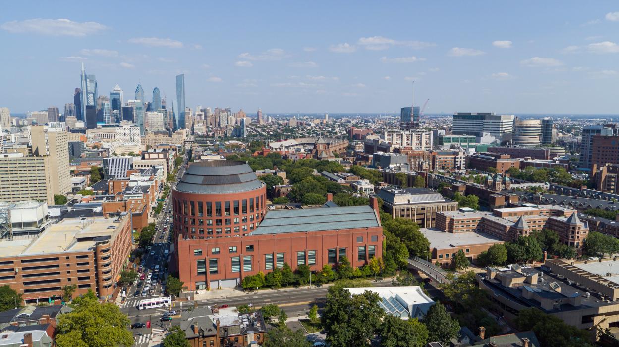 Aerial view of campus